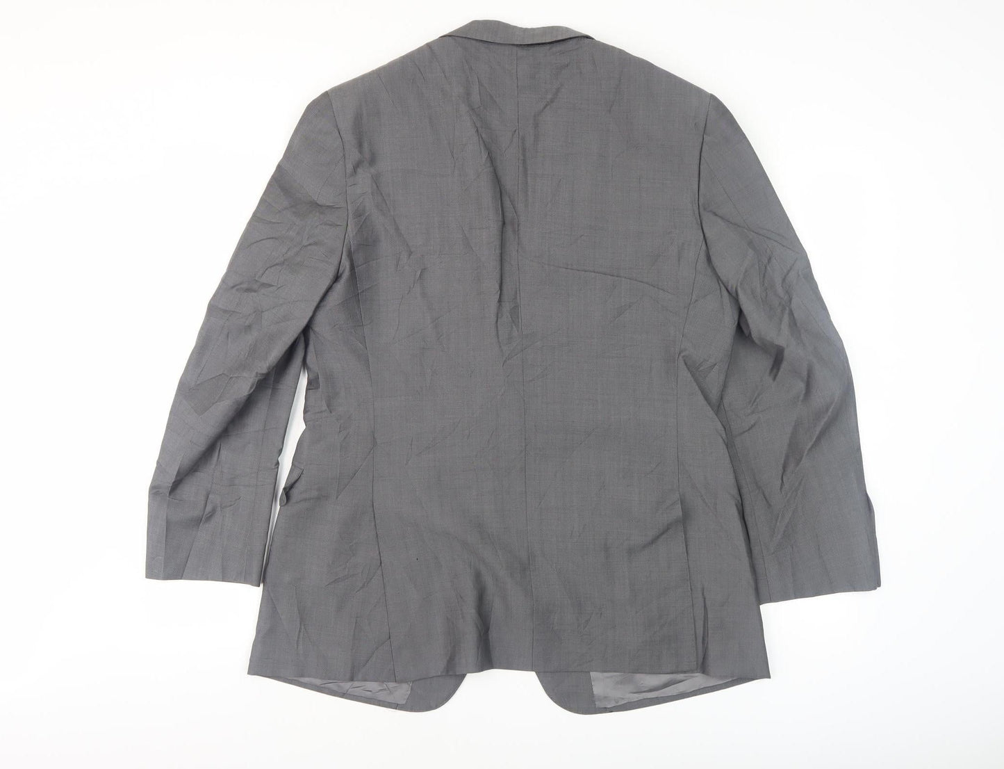 Mens UK Size 40 Crombie Regular Grey Suit Jacket