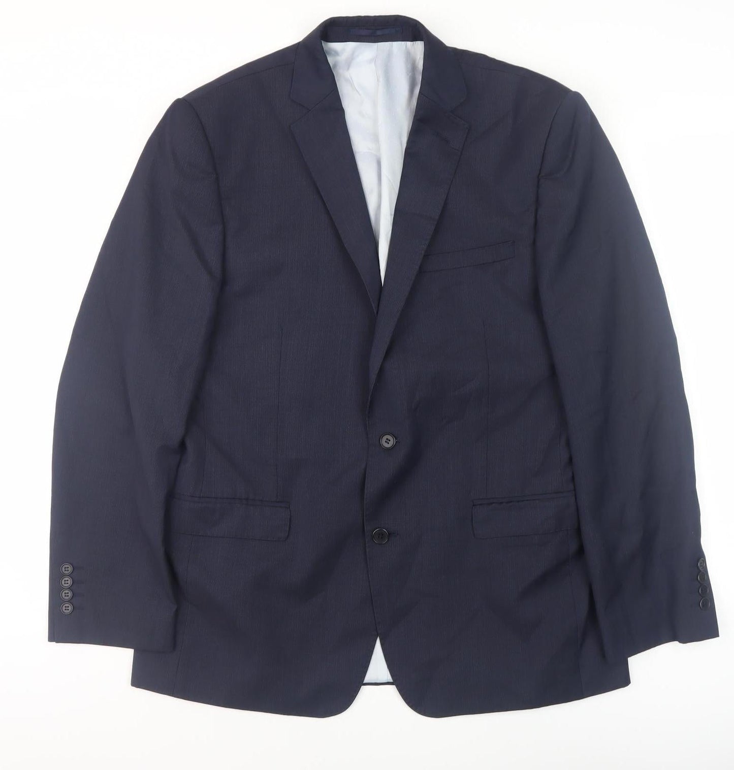 Mens UK Size 40 French Connection Regular Blue Suit Jacket