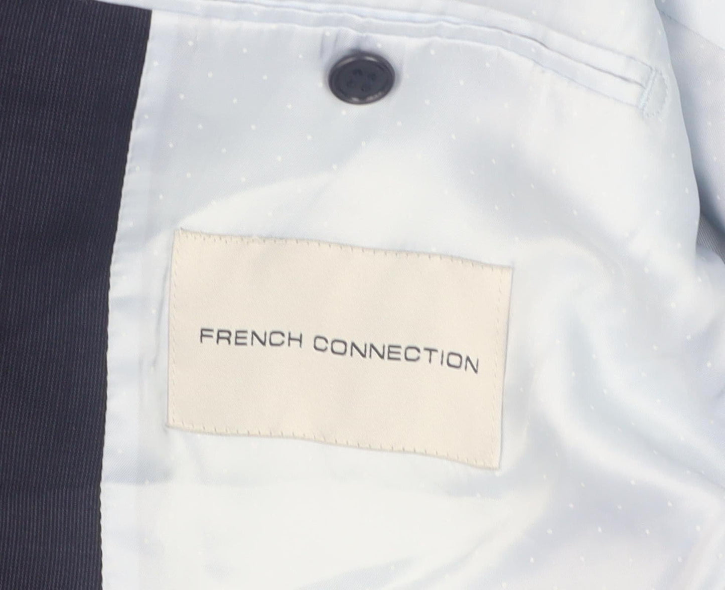 Mens UK Size 40 French Connection Regular Blue Suit Jacket
