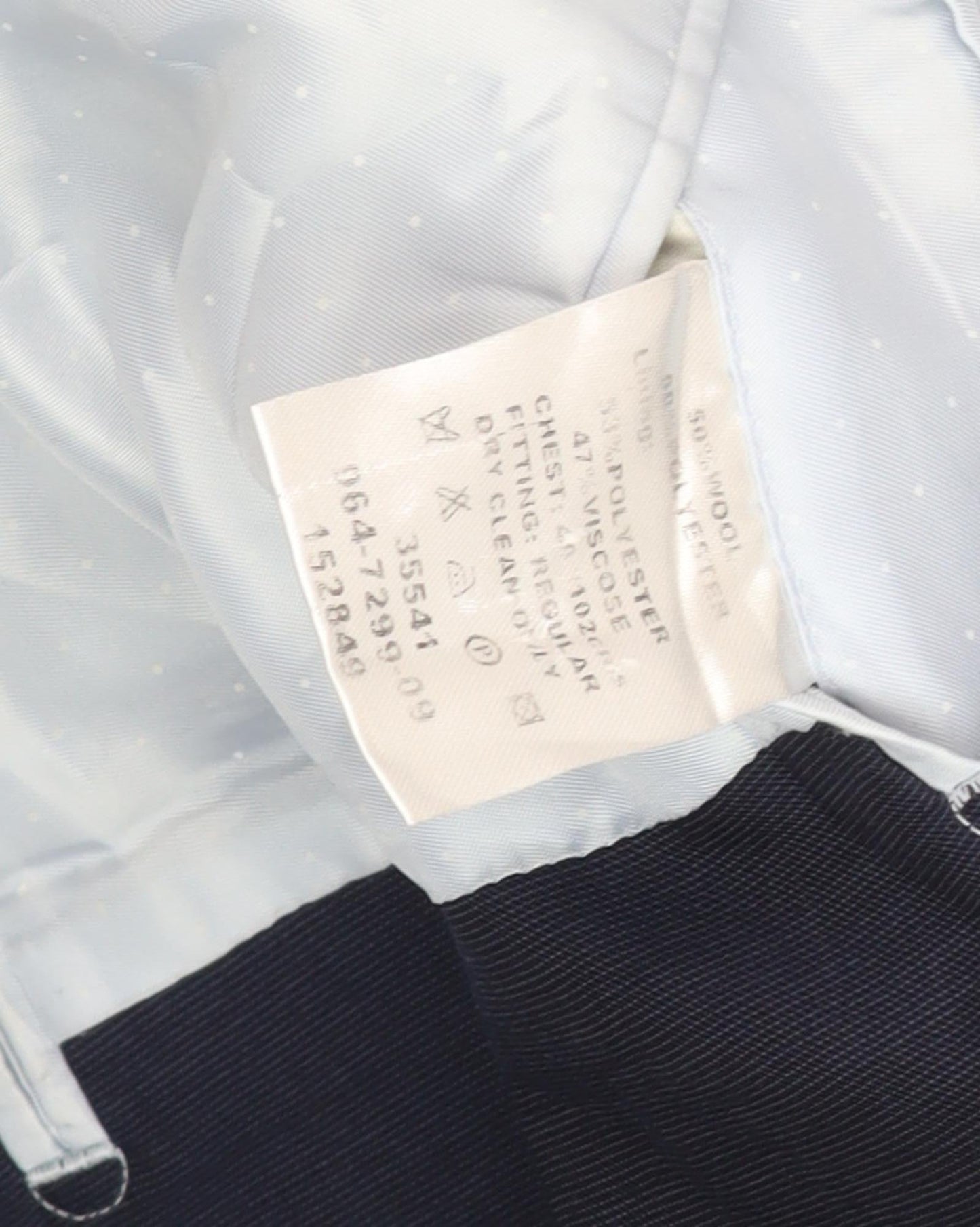 Mens UK Size 40 French Connection Regular Blue Suit Jacket