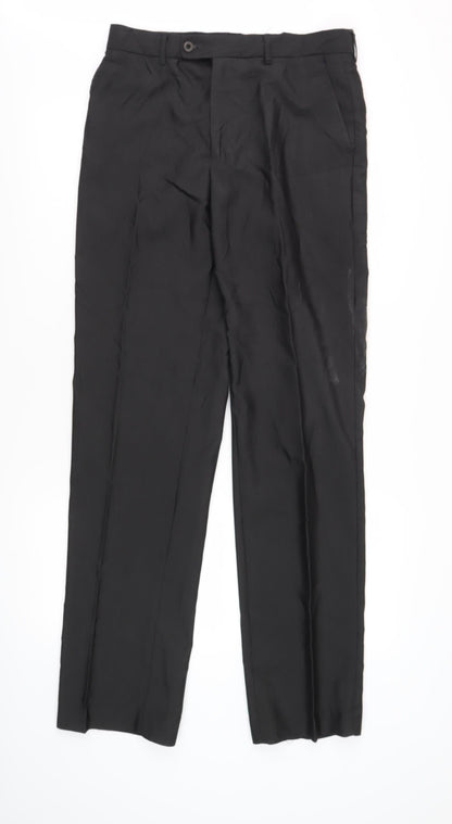 Kurt Muller Men's Black Trousers 32L