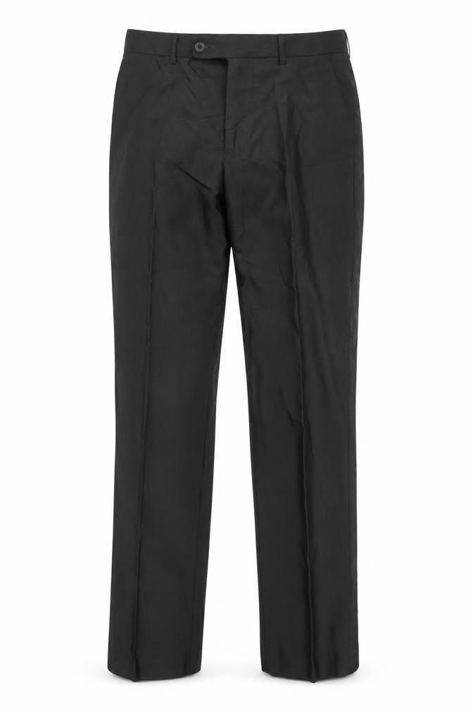 Mens UK Size 32 Kurt Muller  Dress Pants Black Trousers