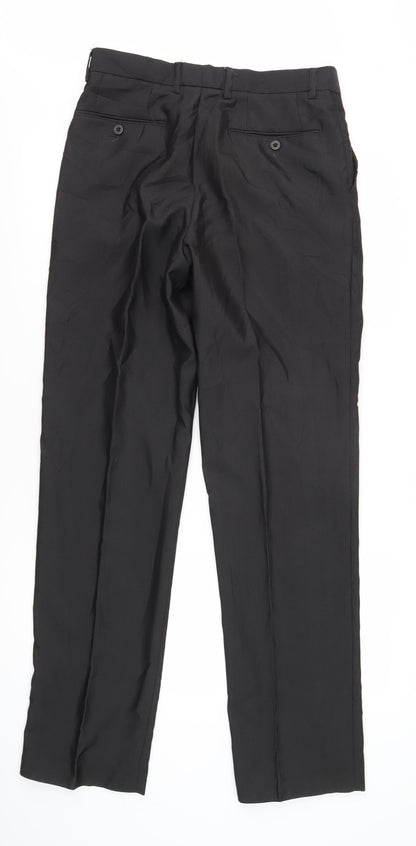 Kurt Muller Men's Black Trousers 32L