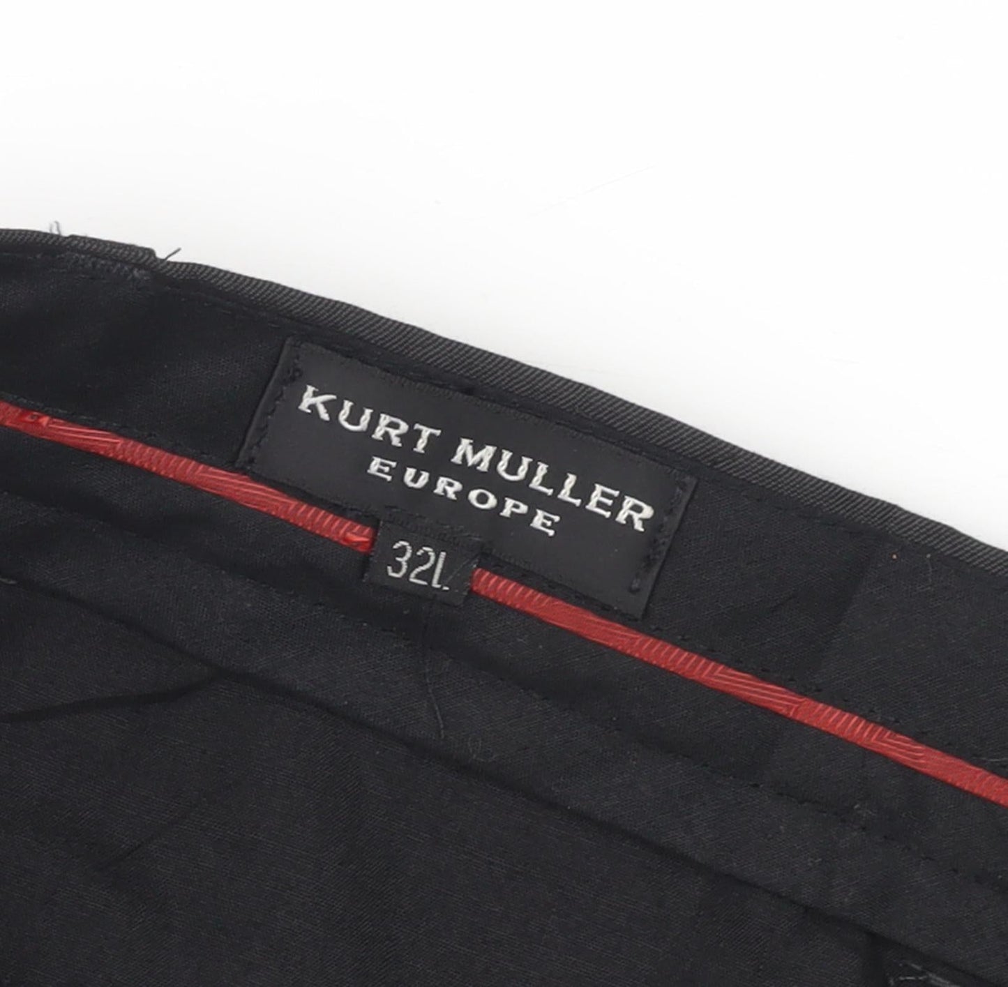 Kurt Muller Men's Black Trousers 32L