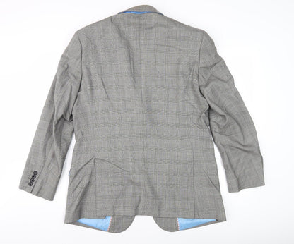 Mens UK Size 40 Howick Regular Grey Suit Jacket