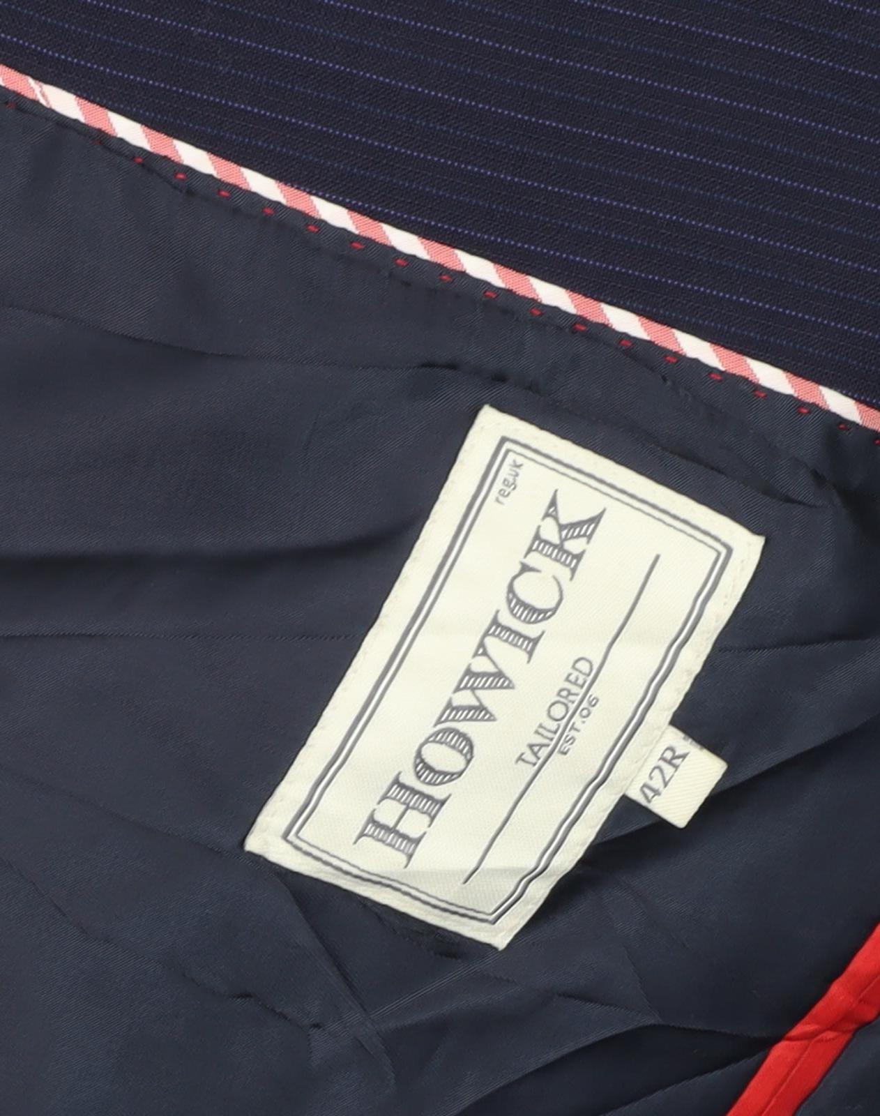 Mens UK Size 42 Howick Regular Blue Suit Jacket