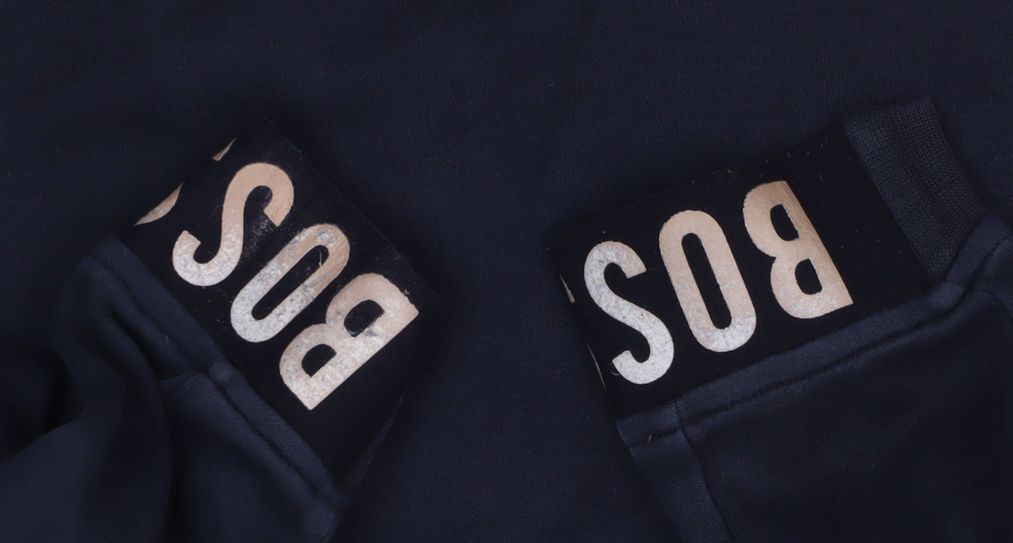 Boss Boys Blue Pullover Hoodie 12 Years Logo Style