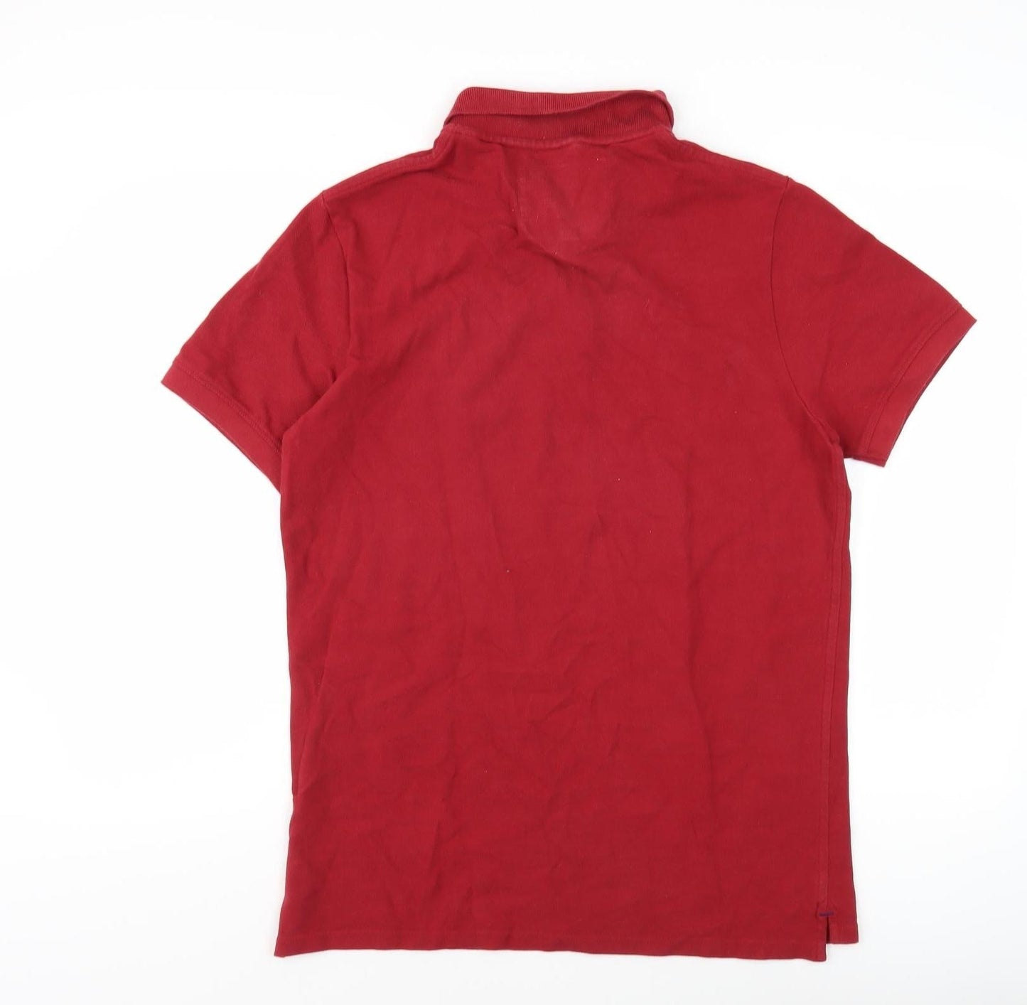 Jack Wills Men's Red Polo Shirt L - Logo Accent