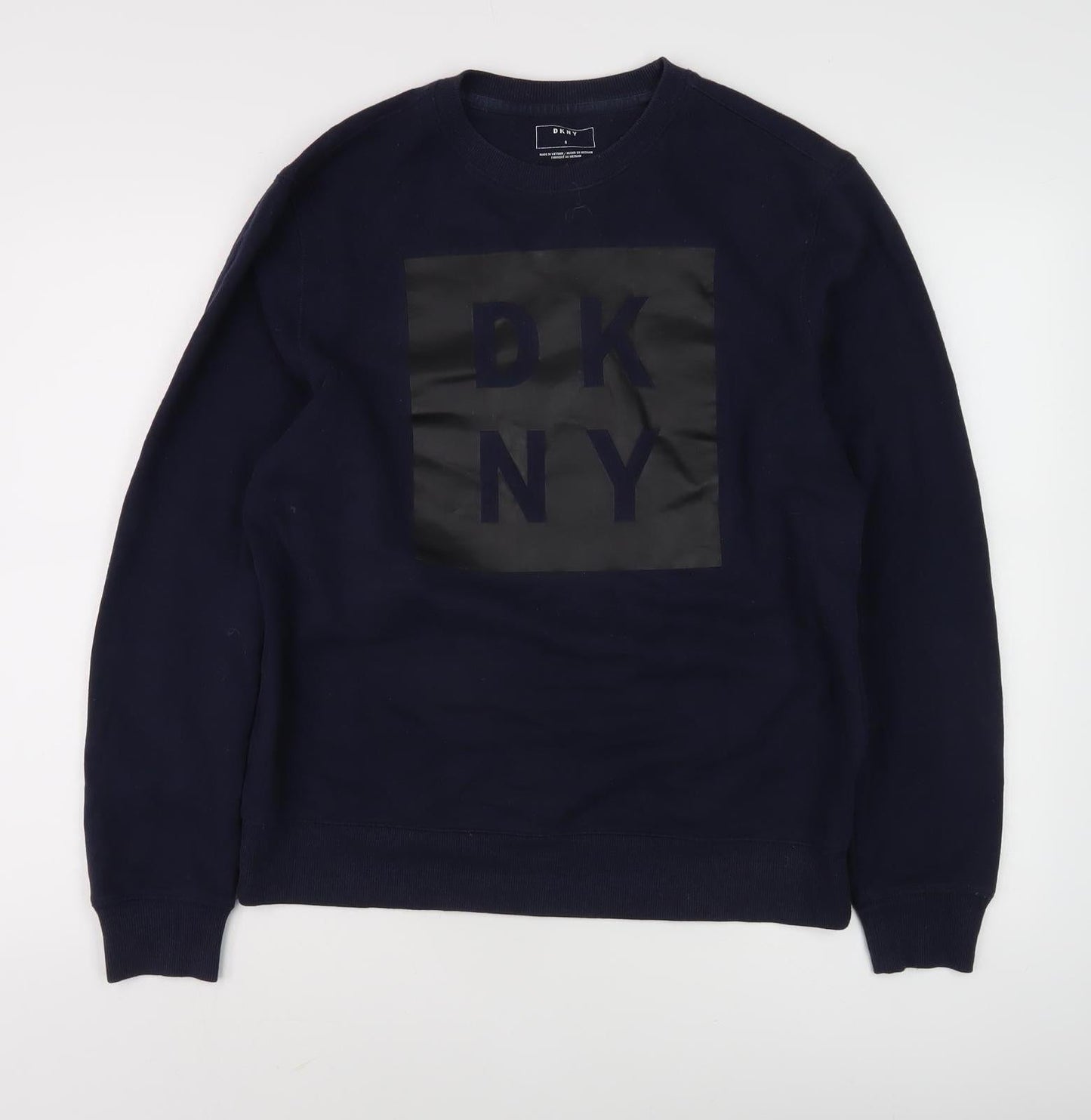 Mens UK Size S DKNY Black Pullover Sweatshirt