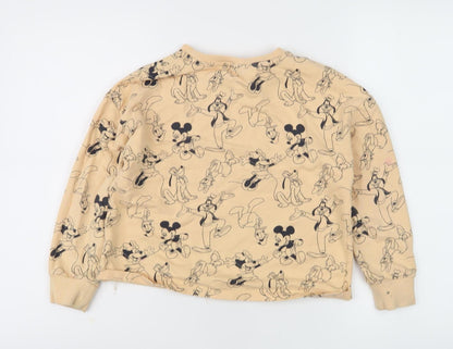 Next Girls Beige Disney Graphic Sweatshirt, 9 Years, Pullover