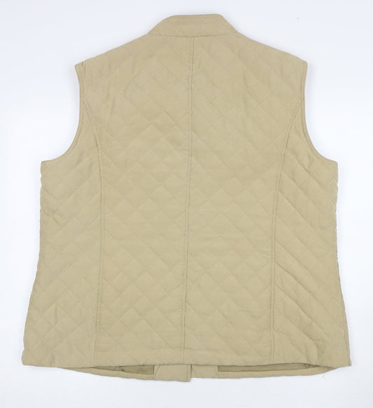 Cotswold Collections Beige Quilted Women's Waistcoat Size 22