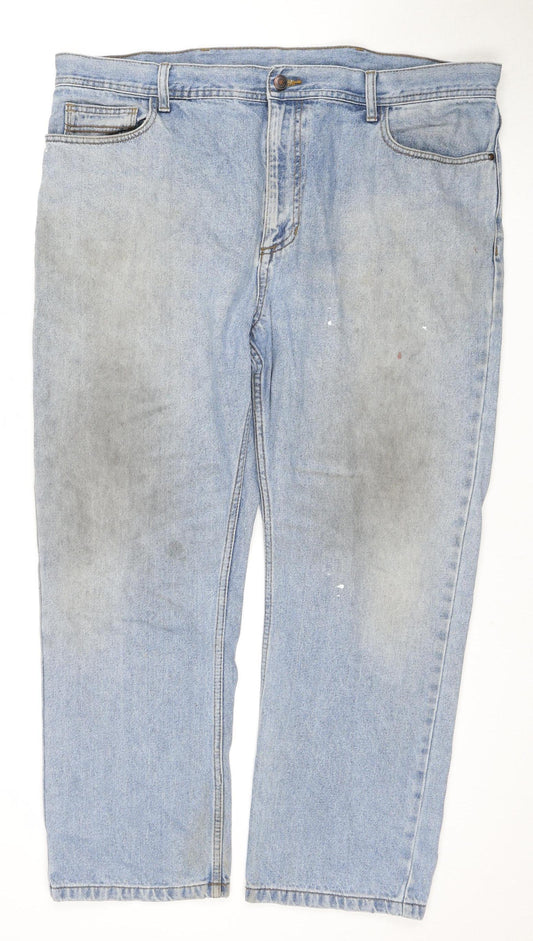 Marks and Spencer Men's Blue Straight Jeans
