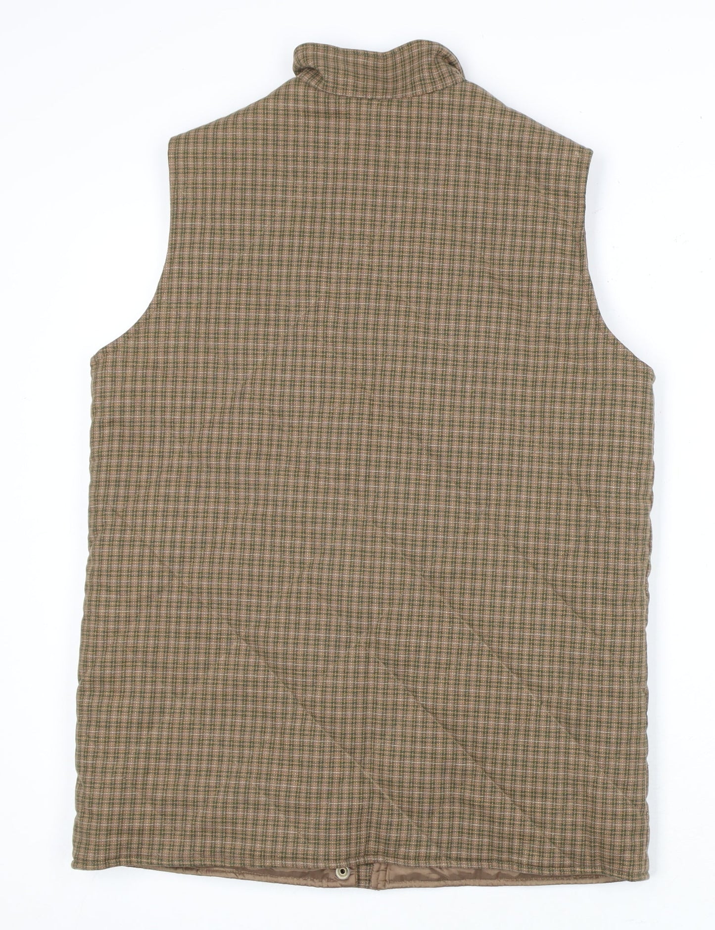 Bellino Women's Brown Check Waistcoat Size 12