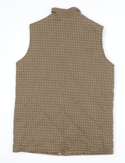 Bellino Women's Brown Check Waistcoat Size 12