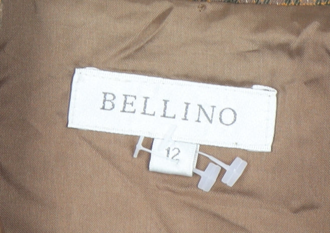 Bellino Women's Brown Check Waistcoat Size 12