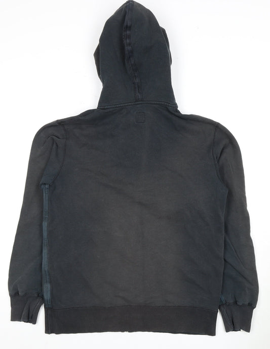 Adidas Men's Black Full Zip Hoodie, Size M