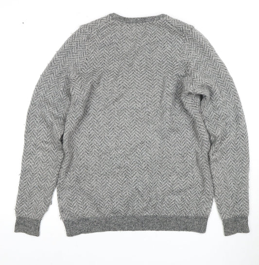 Marks and Spencer Men's Grey Pullover Jumper S