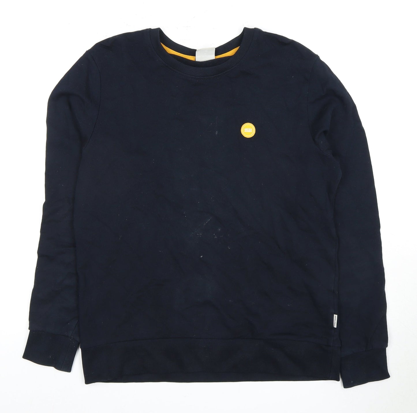 Mens UK Size S JACK & JONES Black Pullover Sweatshirt