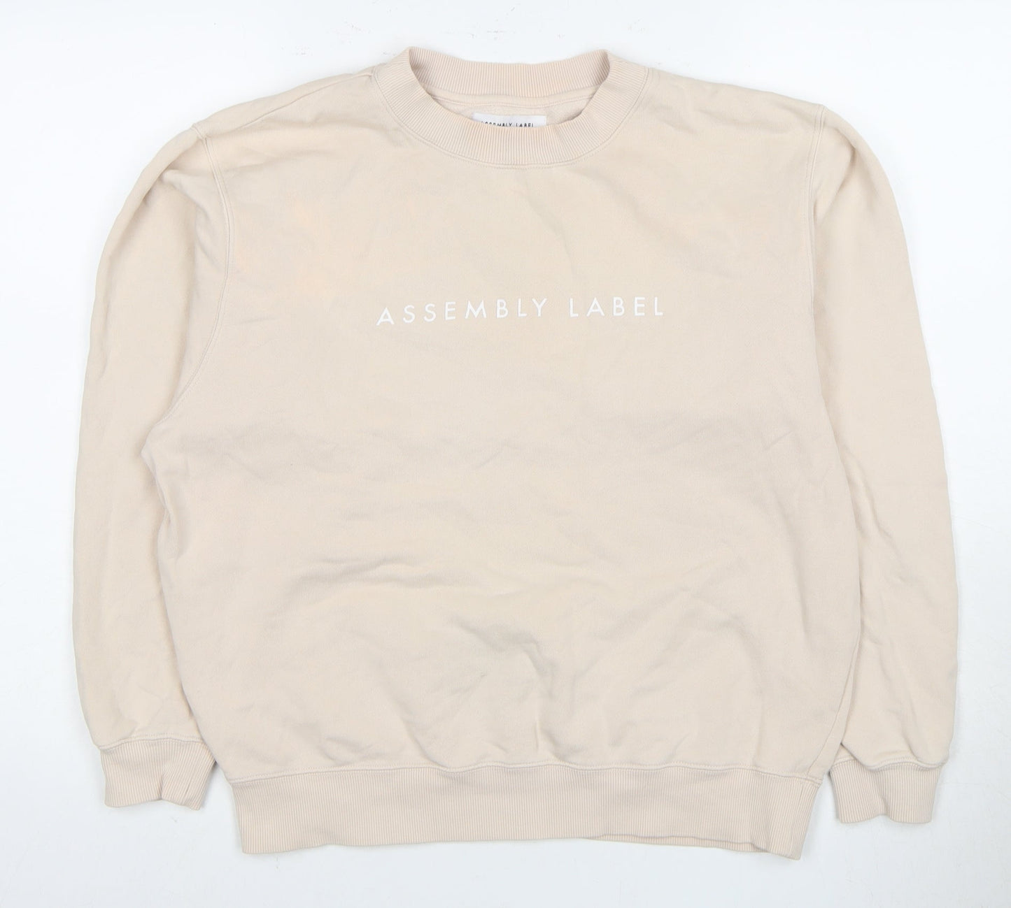 Assembly Label Women's Beige Crew Neck Sweatshirt Size 12