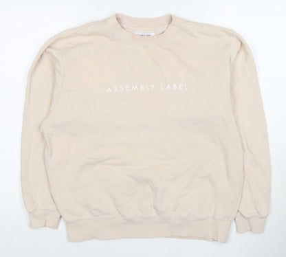 Assembly Label Women's Beige Crew Neck Sweatshirt Size 12