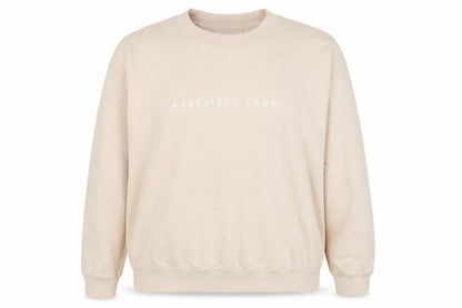 Assembly Label Women's Beige Crew Neck Sweatshirt Size 12