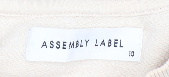 Assembly Label Women's Beige Crew Neck Sweatshirt Size 12