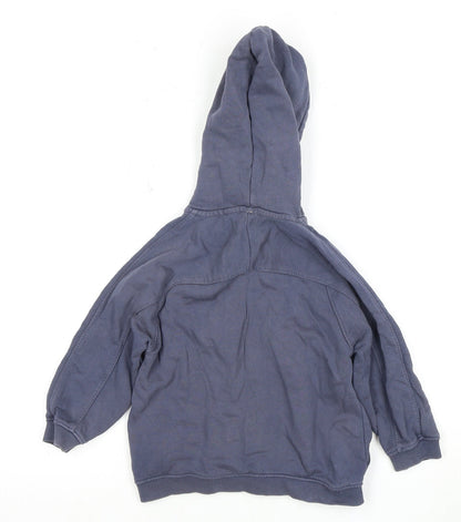 Zara Boys Blue Full Zip Hoodie 3-4 Years