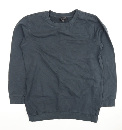 Topshop Women's Black Size 6 Crew Neck Sweatshirt