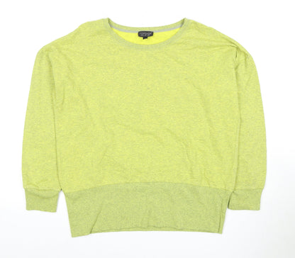 Topshop Women's Green Crew Neck Sweatshirt, Size 8
