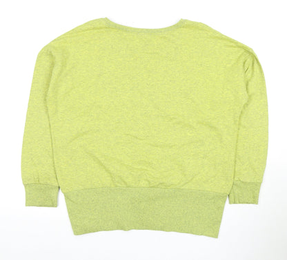 Topshop Women's Green Crew Neck Sweatshirt, Size 8