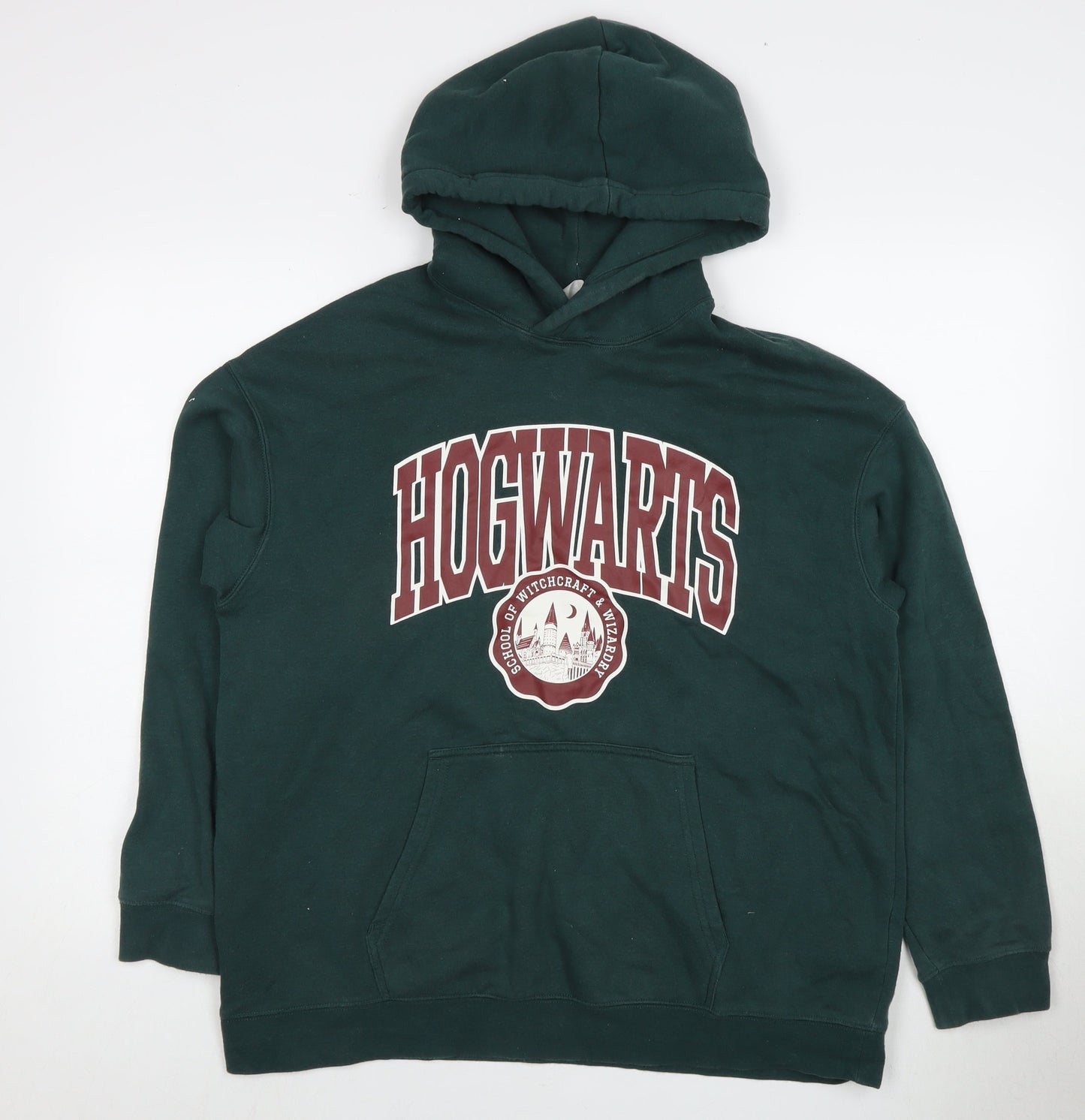 Unisex Adults UK Size 164 H&M Green Pullover Hoodie