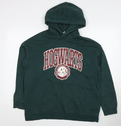 Unisex Adults UK Size 164 H&M Green Pullover Hoodie