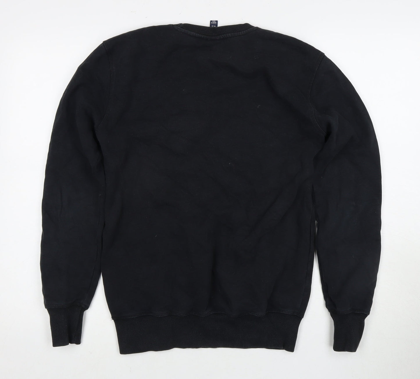 Mens UK Size XS ellesse Black Pullover Sweatshirt