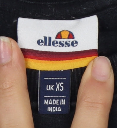 Mens UK Size XS ellesse Black Pullover Sweatshirt