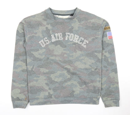 Topshop Women’s Grey Pullover Sweatshirt - Size 8