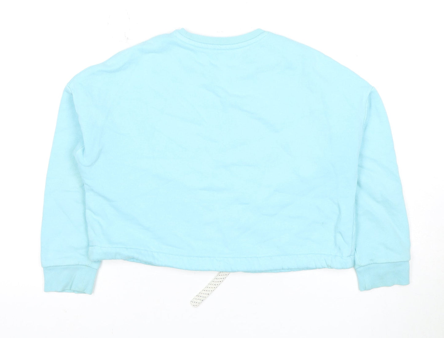 Marks and Spencer Girls Blue Sweatshirt, Size 9 Years, Crew Neck