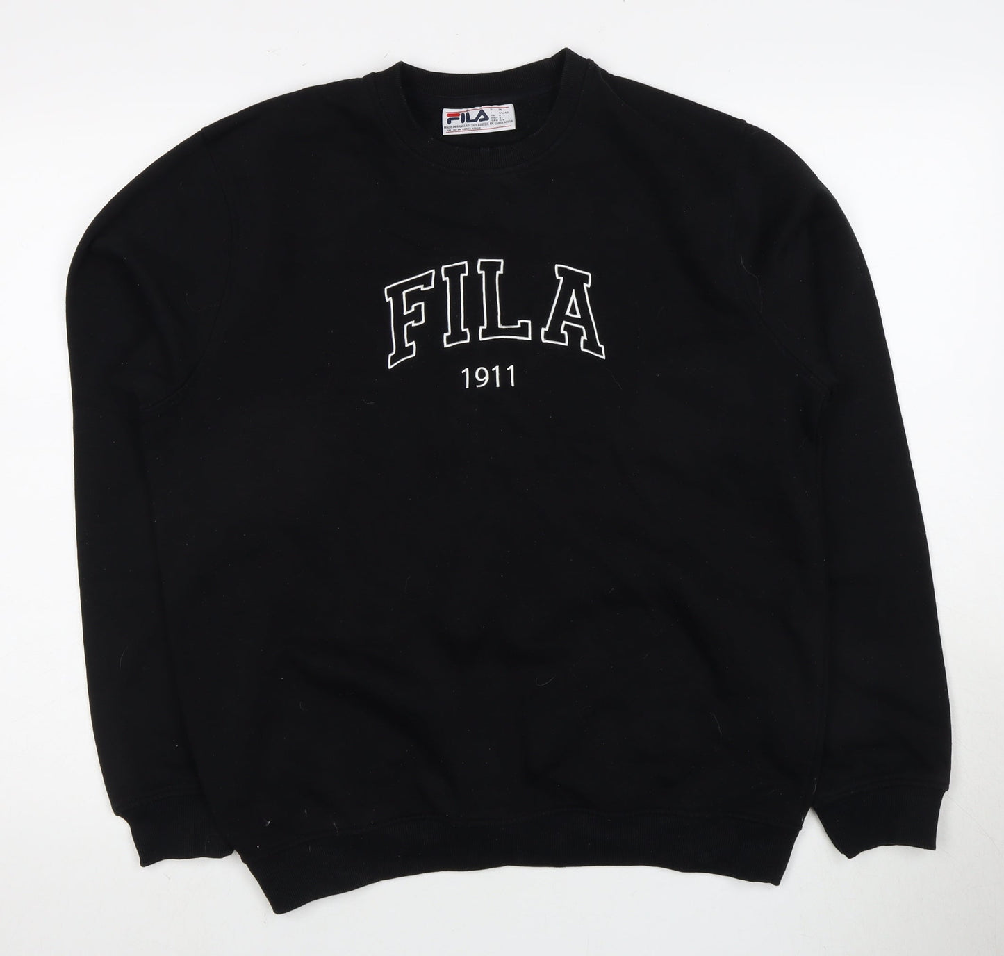 Mens UK Size S FILA Black Pullover Sweatshirt