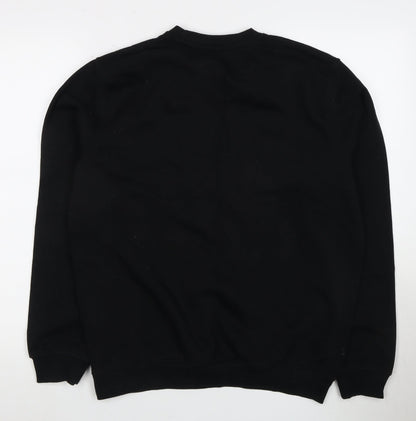 Mens UK Size S FILA Black Pullover Sweatshirt