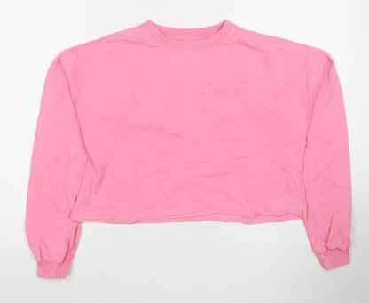 Womens UK Size 8 Pull&Bear Pink Pullover Sweatshirt