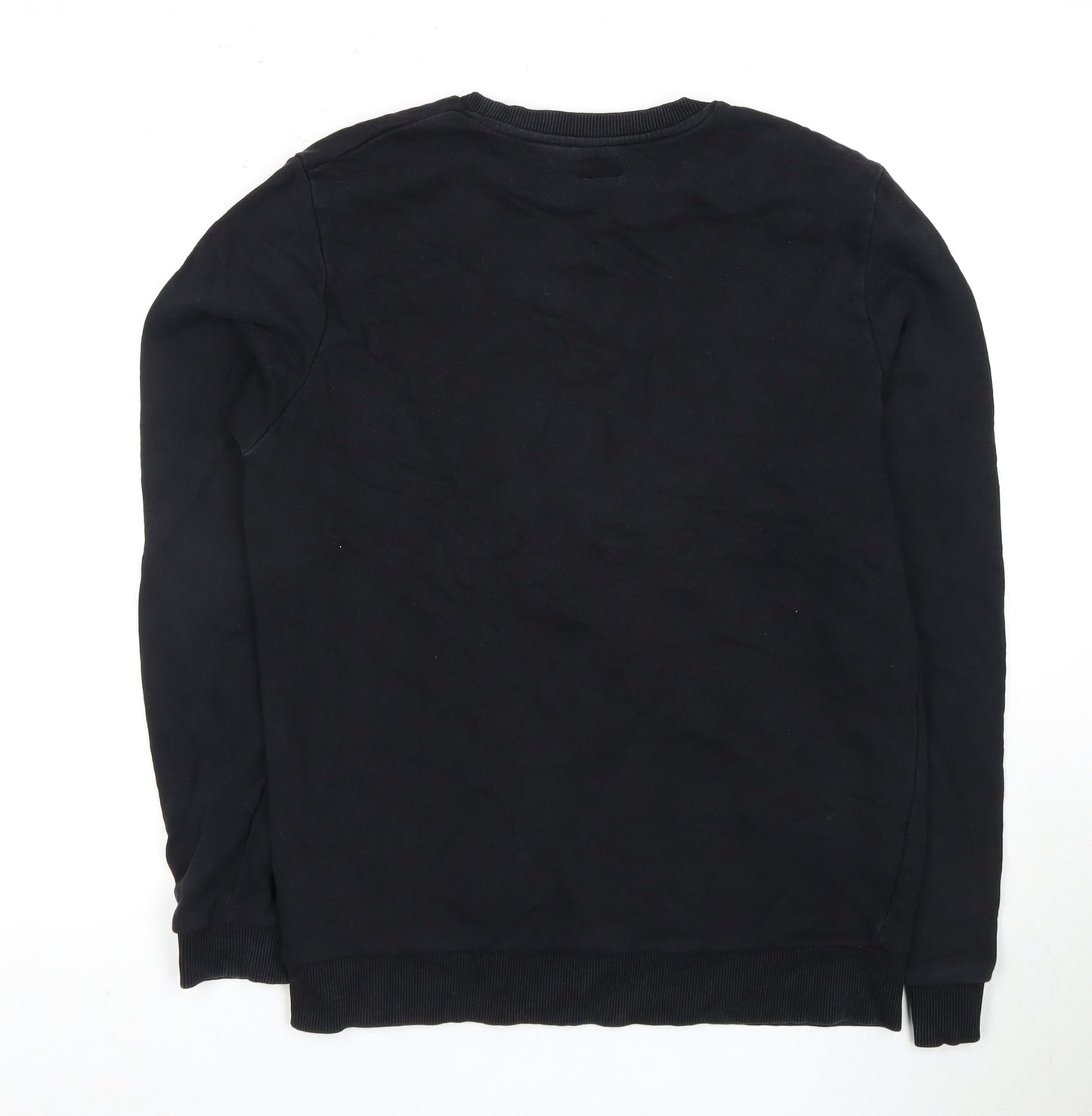 Mens UK Size M ASOS Black Pullover Sweatshirt