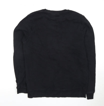 Mens UK Size M ASOS Black Pullover Sweatshirt