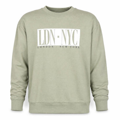 Mens UK Size S Pull&Bear Green Pullover Sweatshirt
