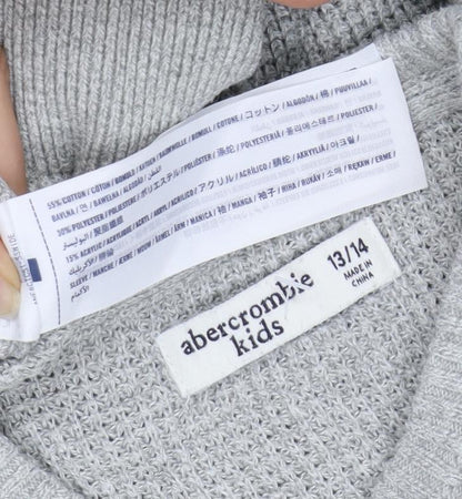 Abercrombie Kids Boys Grey Pullover Jumper Size 13-14 Years