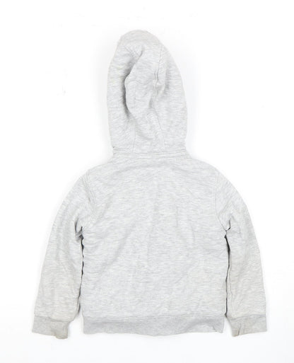 Marks and Spencer Girls Grey Full Zip Hoodie 2-3 Years