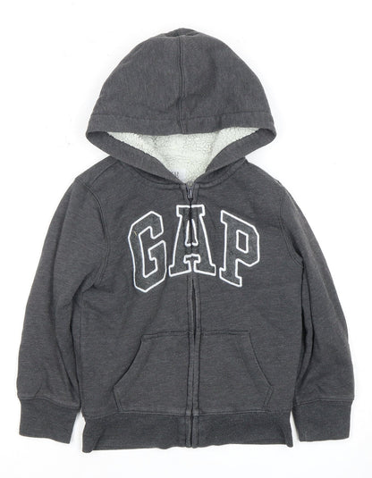 GAP Boys Grey XS Full Zip Hoodie Warm Fleece