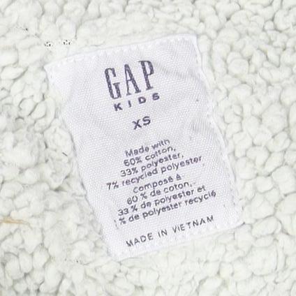 GAP Boys Grey XS Full Zip Hoodie Warm Fleece