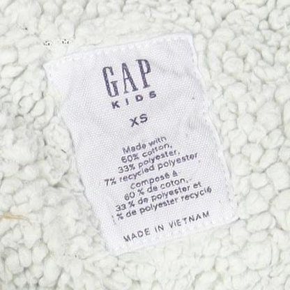 GAP Boys Grey XS Full Zip Hoodie Warm Fleece