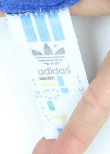 Adidas Men's Blue Graphic Logo T-Shirt