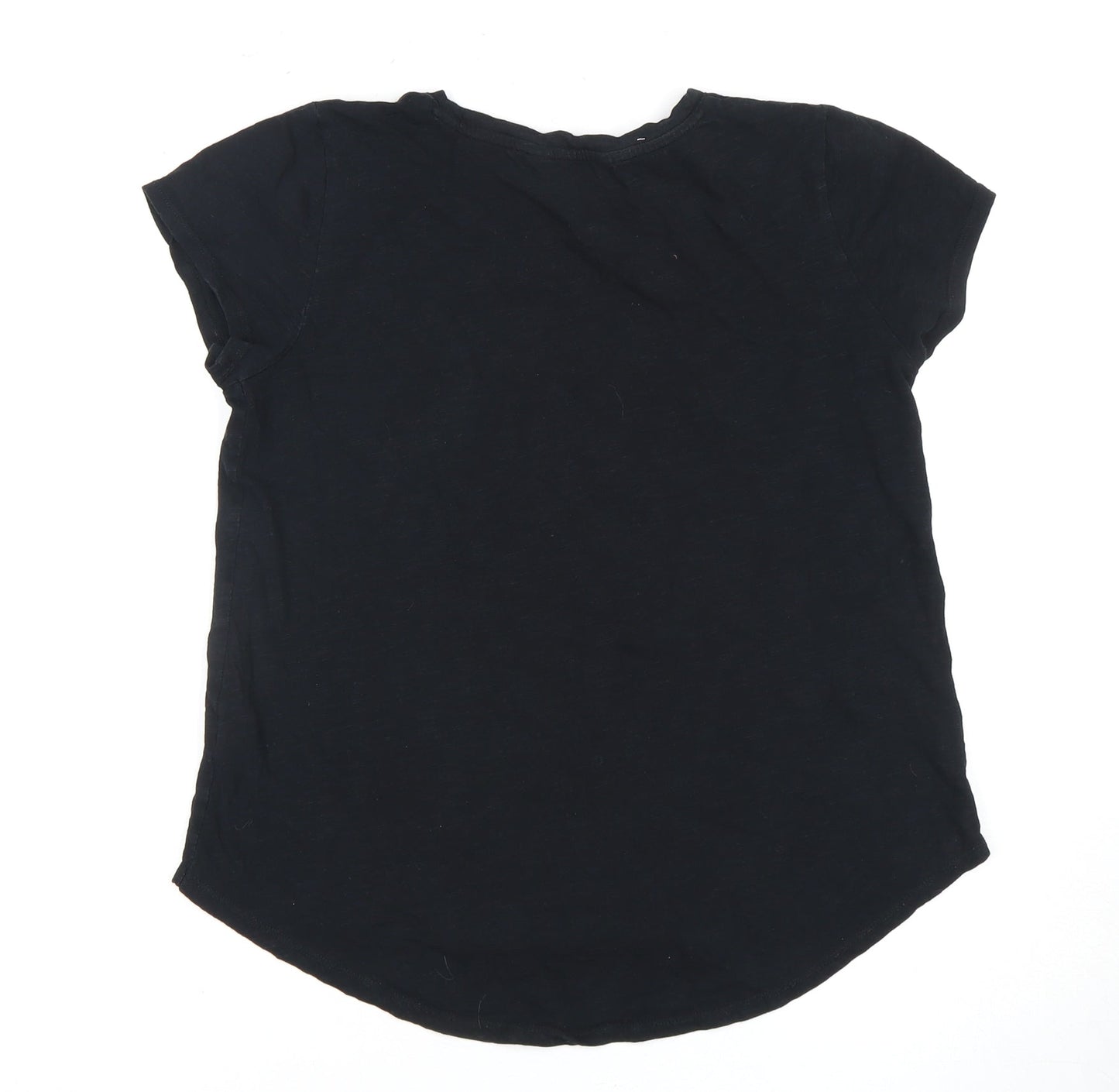 Womens UK Size S Decjuba Black  T-Shirt