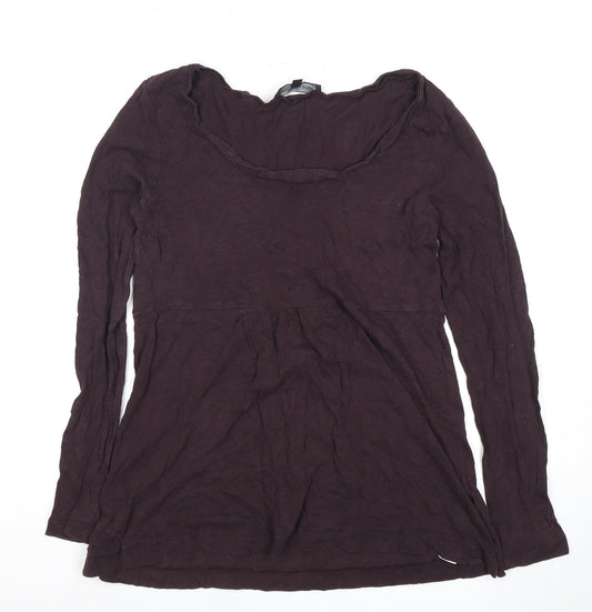 Womens UK Size M Great Plains Purple Basic T-Shirt
